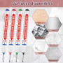 FIHODONE 4 Pièces Crayon Chantier, Marqueur Chantier de Forage de 20mm, Stylo Indelebile Pointe Fine, Marqueurs Trou Profond, Ac