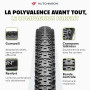 Hutchinson - Kraken - Pneu VTT - pour Toutes Les Aventures - Polyvalence, Grip Et Sécurité - Tringles Rigides - Noir - Tubetype