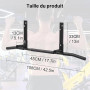 Barres de traction, montage mural, pour salle de gym à domicile, support d'entraînement multifonction en acier inoxydable