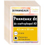 Creative Deco 30 x A3 Contreplaqué 3mm | 420 x 300 x 3mm (+/- 2mm) | Planche Bois Brut Bouleau | Panneau Feuille Découpe Laser |