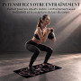Aribliseza Tapis de Fitness, Tapis de Yoga, Tapis de Pilates, Design à | Antidérapant, confort au genou, position des pieds pour