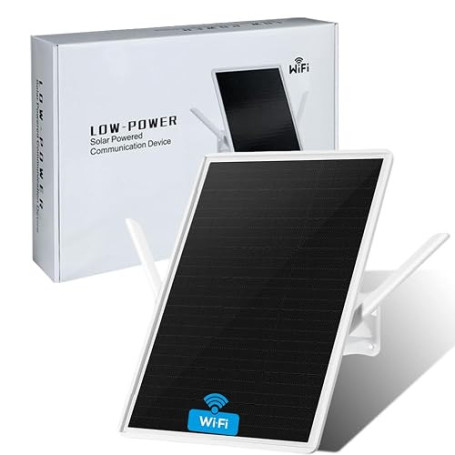 LCLCTEK® Repeteur WiFi Solaire Batterie Exterieur sans Fil, Puissant Amplificateur WiFi Couvre100-mètres, Outdoor répéteur WiFi