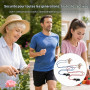 2 pièces Bande pour Appareils Auditifs avec Clip, Attache Appareil Auditif contre Perte, Accessoire avec Anneaux en Silicone et 