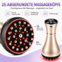 Masseur lymphatique 4 en 1 et appareil de massage électrique anti-cellulite avec 30 niveaux EMS, lumière rouge, chaleur et vibra