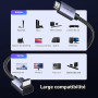 UGREEN 8K Câble HDMI 2.1 Coudé 90° 8K 60Hz 4K 240Hz Haute Vitesse 48Gbps | Cordon HDMI Aluminium Dynamic HDR Dolby Atmos HDCP Tr