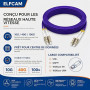 Elfcam® - Câble à Fibre Optique LC/UPC à LC/UPC OM4 Multimode Duplex, Jarretière Fibre Optique 50/125um LSZH (2M)