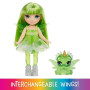 RAINBOW HIGH Littles Rainbow Fantasy Fairies & Pet - Emerald, Vert - Petite Poupée de 14cm & Dragon Fantasy avec Ailes de Fées I