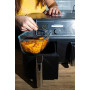 PYREX, ideal Air Fryer, Plat de Cuisson en Verre Ultra-Résistant 20 x 14 cm avec Poignée Amovible Clipsable en Inox, pour Air Fr
