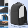 Rysker Sac à Dos pour Console PS5/Slim/Pro, Sac de Transport PS5 de Protection Complète, Backpack de Rangement de Grande Capacit