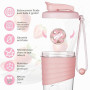ACWOO Shaker Protéiné de 700ml, Shaker à protéines avec Mixing Balle, Bouteille shaker de protéines pour Boisson Protéinée, Comp