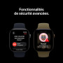 Apple Watch Series 12 GPS + Cellular, Boîtier en Aluminium Or Clair de 42mm | Bracelet Sport sable - S/M. Santé + Fitness + Suiv