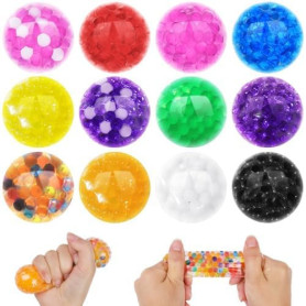 Ainiv 12 Pièces Balles Anti-Stress, Boules à Pétrir Anti-Stress | Balle Sensorielle Colorées Balle Antistress pour Gérer Anxiété