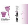 Eureka! Cup - Coupe menstruelle vide avec stérilisateur pliable | Silicone médical réutilisable | Alternative confortable et éco
