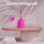 Eureka! Cup - Coupe menstruelle vide avec stérilisateur pliable | Silicone médical réutilisable | Alternative confortable et éco