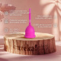 Eureka! Cup - Coupe menstruelle vide avec stérilisateur pliable | Silicone médical réutilisable | Alternative confortable et éco