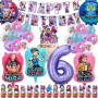Hunt Lot de 48 décorations d'anniversaire Hunt Merch avec bannière Happy Birthday, ballons en forme de lettre et décoration de g