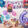 Hunt Lot de 48 décorations d'anniversaire Hunt Merch avec bannière Happy Birthday, ballons en forme de lettre et décoration de g