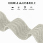 Lot de 6 bracelets de rechange élastiques en nylon pour Huawei Watch Fit 3, en tissu extensible, réglable et respirant