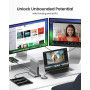 Silkland Câble USB-C 0,3m, 40Gbps Transfert Données USB4 avec Thunderbolt4 | 8K@60Hz 4K@144Hz, 240W PD3.1 Câble USB-C pour Thund