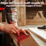 Équerre 3D - Angle réglable de 22,5° à 90° - outil de menuiserie de haute précision en alliage d’aluminium - 3 en 1 : traçage/pe