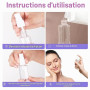 Flacon Pulvérisateur 4x20ml Petit Flacon Pulvérisateur Flacons Vaporisateurs Transparents Set de Flacons de voyage Portables Pul