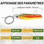 YOTO Lot de 6 leurres de pêche à la traîne en Eau salée - 16,5 cm - Kit de leurres de pêche en mer Profonde - Thon, Marlin, Waho