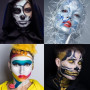 UCANBE Peinture Visage Aqueuse 18 Couleurs Maquillage Halloween | Peinture Corporelle pour Théâtre,Cosplay,Carnaval,Cirque,Maqui