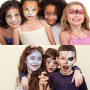 UCANBE Peinture Visage Aqueuse 18 Couleurs Maquillage Halloween | Peinture Corporelle pour Théâtre,Cosplay,Carnaval,Cirque,Maqui