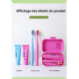 Vonmerie Kit Brosse à Dents Voyage | Brosse à Dents à Poils Spirale et Dentifrice 20g | Compact 11x7x2.8cm | Pour Voyage, Pro et