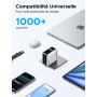 UGREEN Nexode Pro 160W Chargeur USB C Rapide 5 Ports avec Écran TFT GaN II | Compatible avec MacBook Pro Air Neo M5 M4 M3 M2 M1 