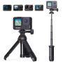 K&F CONCEPT Mini trépied 33cm avec Pôle Télescopique | Selfie stick portable, compatible avec GoPro Hero 13/12/11/10, DJI Osmo A