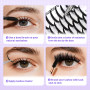 Arison Lashes Faux Cils Cluster Manga Spikes + Volume 80D DIY Extensions de Cils Wispy en Grappes (Spikes 12-20 + 80D 10-18)