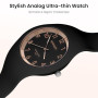AOOSU Montre pour Femme avec Bracelet en Silicone, Montre de Sport Analogique Etanche Montres Femme Analogique Quartz Grand Cadr