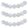 MJDCB 6mm 60 pièces Perle Pierre Lune Bleue Naturelle Ronde en Vrac Perles Semi Precieuse pour Fabrication de Bijoux de Bracelet