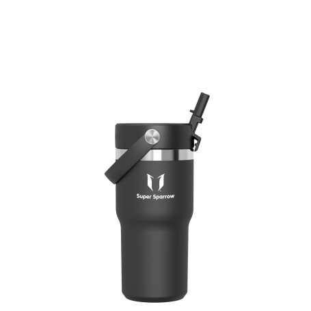 Sparrow Gourde Isotherme avec Paille 620ml –Tumbler Mug Isotherme Inox | Bouteille Isotherme Mug Gourde Inox de Voyage, Anti-Fui