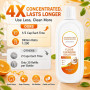 2 Packs de Nettoyant pour Sol Parfum Orange Compatible avec la Solution de Nettoyage Tineco Nettoyage en Profondeur Sans Résidu 