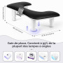 LIONVISON Repose Main Ongles Réglable avec Support Téléphone Noir | Coussin Repose Main Réglable Avec Support Téléphone Intégré 