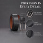 VRLEGEND Ceinture pour Homme en Cuir Véritable, 110cm-175 cm Pour Taille Régulière ou Grandes et Grandes