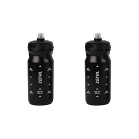 ZEFAL Pack Sense Soft 65 - Lot de Deux Bidons Velo et VTT - Gourde Sport Souple et Inodore - Bidon Eau Sans BPA - Tetine Silicon