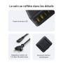 Baseus Chargeur USB C 120W, Station de Charge 6-Port, Chargeur Rapide pour iPhone 16/16 Plus / 16 Pro / 16 Pro Max/séries 15/14/