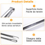 3 Pcs Pince Cuisine Inox, Pince à épiler, 30cm & 28cm & 24cm | Pincette de Cuisine de Acier Inoxydable Professionnel pour Cuisin