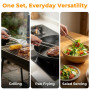 3 Pcs Pince Cuisine Inox, Pince à épiler, 30cm & 28cm & 24cm | Pincette de Cuisine de Acier Inoxydable Professionnel pour Cuisin