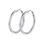 PROSTEEL Boucle d'Oreille Créole Femme 20mm/30mm/40mm/60mm/80mm, Anneaux d'Oreilles Epais en Acier Inoxydable/Plaqué Or/Noir, 90