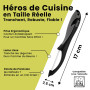 Axer Econome Legumes Noir & Gris - Eplucheur Légumes et Fruits avec Lame Dentelée - Économe Legumes Lavable au Lave-vaisselle - 