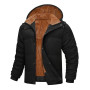 CMTOP Manteau Homme Hiver Chaud Doublure en Polaire Veste Chaude Epaissie en Peluche Blouson Décontracté Thermique Parka Manteau