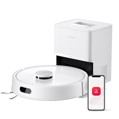 roborock Q7 L5+ Robot Aspirateur Laveur avec Station, 8000 Pa Aspiration | Vidange Automatique, Navigation LiDAR, 3 Niveaux d'Ea