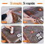 Sac sous vide vetement aspirateur avec pompe électrique, 10Pcs | Pompe électrique compacte, puissante. Grande ouverture pour cou