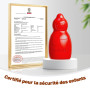 YPLUS Crayons Cire Bonhomme de Neige 8 Couleurs, Crayon Bébé Empilable | Crayon Bébé 12 Mois Lavable et Non Toxique, Forme Jumbo