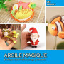 36 Couleurs d'argile sèche à l'air Libre Argile de modelage Ultra légère LCHM Magic Clay DIY Démarrage Clay avec livret de Proje