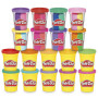 Play-Doh - Mon Coffret Coloré, Pack de 22 Pots de Pâte à Modeler (113 g et 57 g), 30 Couleurs Éclatantes, Loisirs Créatifs pour 